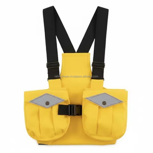 ชุดฝึกสุนัขและอุปกรณ์เกมกลางแจ้งระดับพรีเมียม ผ้าแคนวาสสีน้ำตาลน้ำหนักเบา กันน้ำ ระบายอากาศได้ดี พร้อมช่องใส่ของหลายช่องสำหรับตกปลา - Product Image 5