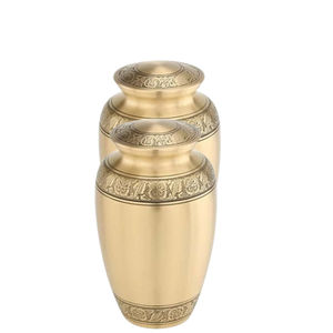 Urna de metal de calidad superior elegante y elegante para urnas de cremación de arte conmemorativo funerario disponibles en cantidad al por mayor - Product Image 1
