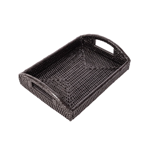 Vente en gros de plateau de courtoisie rectangulaire en rotin rustique plateau de service décoratif pour table basse salle à manger salle de bain du Vietnam - Product Image 1