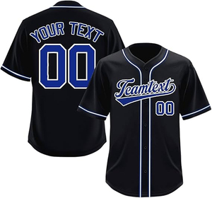 T-shirt de baseball unisexe de haute qualité, t-shirt de baseball, impression par transfert thermique, respirant, 100% polyester, col rond, baseball - Product Image 3