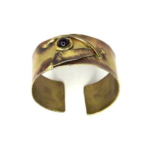 Bracelet manchette femme en patine antique, finition patinée 20 mm, bijoux de boutique de Noël d'hiver 2026, style suédois - Product Image 6