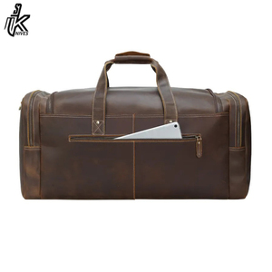 Sac de voyage en cuir pleine fleur pour homme, sac de sport et sac de nuit en cuir, très populaire - Product Image 3