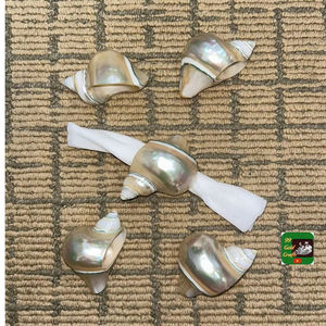 ห่วงผ้าเช็ดปากเปลือกหอยทำจากเปลือกหอยขัดสำหรับโต๊ะอาหารและอาหารค่ำสไตล์เวียดนาม - Product Image 1