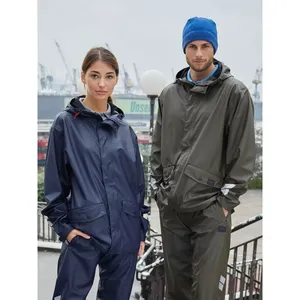 Custom Merchandising Worker Rain-<b>Jacket</b> Premium Quality Raincoats - Product Image 5