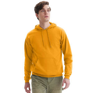 เสื้อมีฮู้ดสำหรับผู้ชาย Oem/odm เสื้อฮู้ดแบบสวมศีรษะสีดำผ้าฝ้าย100% ทรงสูงและใหญ่ - Product Image 1