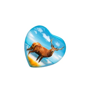 Urne de cerf pour souvenir de cendres-Coeur avec boîte et sac-Mini urne de souvenir de cerf-Petite urne de crémation pour les cendres-Honore votre - Product Image 2