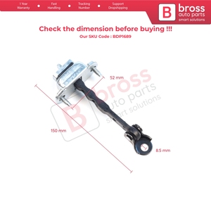 BDP1689 Conjunto de Freno y Limitador de Puerta Delantera para Impreza 3 4 Exiga Forester MK3 SH XV Crosstrek GP Levorg 61124FJ000 - Product Image 5