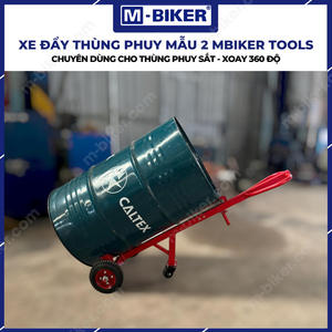 Chariot à tambours robuste MBiker, modèle 2-500 kg de capacité, conteneur à tambours en acier à 4 roues - Product Image 4