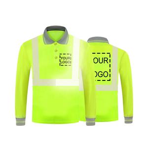 Mode Hi Viz Casual Jersey Solide pour T-Shirt 100% Coton Séchage Rapide Rose Réfléchissant Sécurité Vêtements De Travail Hommes Avant Personnalisé - Product Image 3