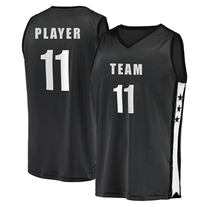 Camiseta OEM con estampado personalizado de fábrica con logotipo bordado, camiseta de baloncesto, Camiseta deportiva de secado rápido de 100% poliéster, transpirable - Product Image 1