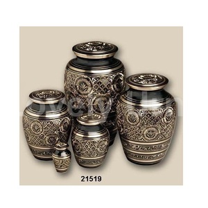 Urnas de recuerdo negras para cenizas humanas-Urnas de cremación para mujeres Juego de 5 urnas artesanales - Product Image 1