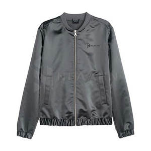 Chaqueta de invierno para hombre personalizada 2025 al por mayor alta calidad 100% poliéster satén cuello alto secado rápido transpirable informal - Product Image 1