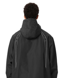 แจ็กเก็ตกันฝนสำหรับผู้ชายเสื้อกันลมกันน้ำได้สำหรับกลางแจ้งมีแบรนด์ผลิตโลโก้ตามสั่ง - Product Image 4