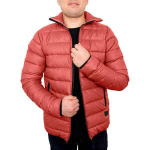 Chaqueta acolchada de invierno ligera de nailon 100% personalizada OEM para hombre, chaqueta acolchada de talla grande para uso en invierno, ropa informal para hombre - Product Image 6
