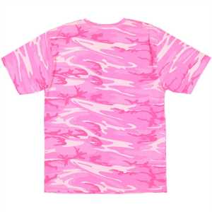 Camiseta de camuflaje Rosa Woodland para jóvenes, camiseta de camuflaje de manga corta con cuello redondo de algodón 100%, camiseta duradera y transpirable para exteriores - Product Image 2