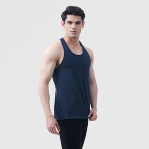High Quality Compression <b>Sleeveless</b> Men's Tank <b>Tops</b> for Summer Fitness Gym Training Custom High Knitted Weave OEM Blank Product - Product Image 6