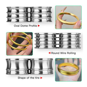 Roues auxiliaires de <span class=keywords><strong>style</strong></span> européen Boasta pour machine à rouler les bracelets, profils ronds, ovales et plats, 28 références - Product Image 3