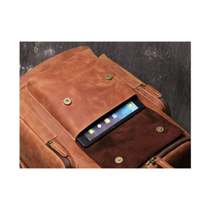 Sacs pour ordinateur portable en cuir robuste avec une construction solide et des coutures résistantes pour les professionnels, les affaires et les voyages quotidiens - Product Image 5