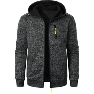 Sudadera con Capucha y Cremallera para Hombre de Alta Calidad, 100% Algodón, Color Sólido de Invierno, Colores y Tallas Personalizables OEM, Entrega Rápida, Venta al por Mayor - Product Image 6