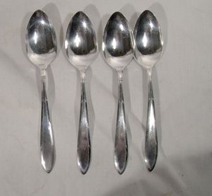 Direct Price SpoonsSet of 6 Stainless Steel Cutlery Set Indian Manufacturer <b>Mirrored</b> Stainless Steel Luxury Dining Decor - Product Image 2