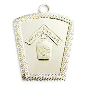 Badge maçonnique en cuir brodé 2025, collier de marquage maçonnique, past master, à coudre - Product Image 1