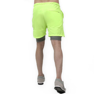 Pantalones cortos de doble capa para hombre de fabricación profesional, pantalones cortos ligeros para correr para hombre con bolsillos laterales - Product Image 2