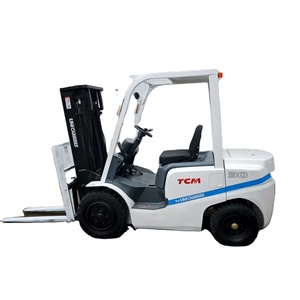 Chariot élévateur diesel d'occasion TCM de 3 tonnes, fabriqué à Shanghai, Chine, avec pompe à engrenages, haute efficacité, pour inspection par rapport et vidéo, à vendre - Product Image 1