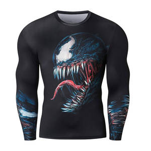 Protège-éruptions cutanées vierge OEM pour les sports de surf Chemise de compression à manches longues en polyester avec logo personnalisé Protège-éruptions pour hommes - Product Image 5