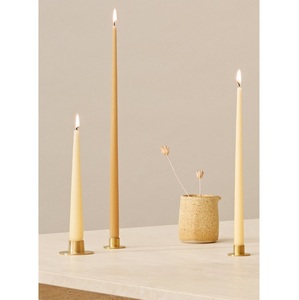 Portavelas cónico de Metal de gran diseño para el hogar y la decoración de iluminación navideña, cono de vela con acabado plateado - Product Image 6