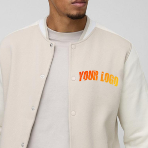Chaqueta universitaria de lana de invierno personalizable con logotipo personalizado, chaqueta universitaria de béisbol de lana personalizable - Product Image 2