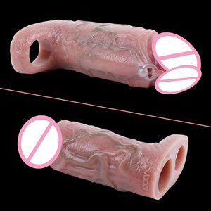 Adam için SXXY gerçekçi prezervatif yeniden horoz kol genişletici erkek yapay penis artırıcı büyütme prezervatif horoz kol seks oyuncakları adam - Product Image 3