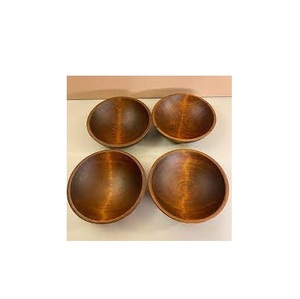 Vente en gros Bol en bois de bambou massif Ensemble de table écologique Ustensiles de cuisine avec logo personnalisé Couverts à la noix de coco Cuillère Cuisson Fête - Product Image 5