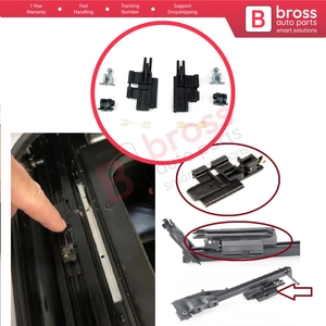 ชุดรางเลื่อนซันรูฟ BSR535+BSR536 8 ชิ้น ชุดคลิปยึดซ้ายขวา สำหรับรถยนต์ซีรีย์ 5 E39 ปี 1996-2003 4/5 ประตู และ X5 E53 ปี 2000-20 - Product Image 5