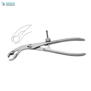 Fórceps de sujeción de hueso autocentrante con fijación de hilo 28cm/instrumentos ortopédicos - Product Image 6