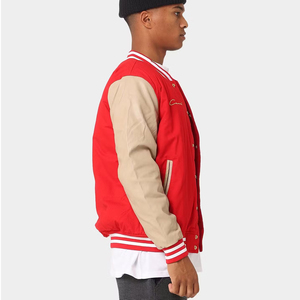 Blouson universitaire d'hiver pour homme, col montant, logo frontal, imperméable, respirant, à capuche, haute qualité, vente en gros OEM - Product Image 3