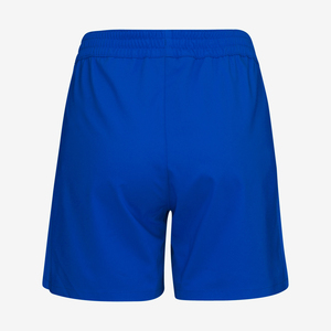 Shorts de sport pour femmes, bleu uni, 100% polyester, taille élastique, séchage rapide, coupe régulière, shorts de jogging pour femmes - Product Image 2