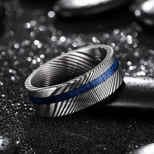 แหวนเหล็กดามัสกัสผลิตตามสั่งผลิตจากโรงงาน - Product Image 3