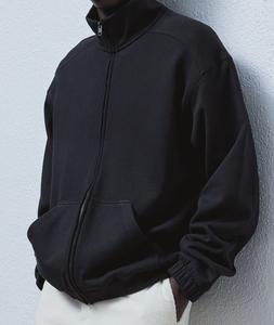 Nouvelle production pour 2024, tendance en usine, veste zippée pour homme de haute qualité, sur mesure, OEM, grammage élevé, coupe décontractée, 100% coton, hiver - Product Image 6