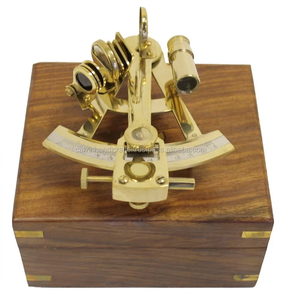 SEXTANT EN LAITON MASSIF ANTIQUE-SEXTANT VINTAGE NAUTIQUE AVEC BOÎTE PAR CALVIN HANDICRAFT - Product Image 6