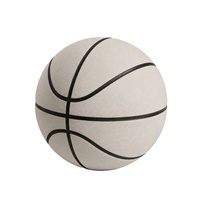 Ballon de basketball silencieux pour entraînement en salle, taille 7, 29,5 pouces, mousse PU 340g, toucher doux, faible bruit, fabrication OEM