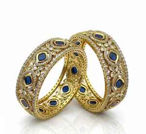 กำไลข้อมือและสร้อยข้อมือสไตล์อาหรับแบบดูไบ ประดับดาว ชุบทอง 24K สวยงาม ทันสมัย ไม่สามารถเปิดได้ สำหรับผู้หญิง - Product Image 2