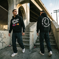 Sweat à capuche noir BBC Street Bold Heritage Planet Logo Print Billionaire Boys Club Graphic Hoodie Designer Clothes