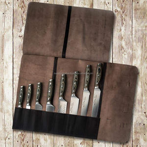 Étui de rangement pour couteaux de chef en cuir résistant, pour voyages, LSKR-0067 - Product Image 5