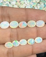 Pierres taillées d'opale éthiopienne naturelle 137 Ct et opale de feu multicolore en vrac pour la fabrication de bijoux, pierre précieuse d'opale en vrac