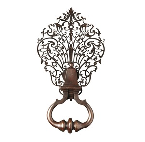 Tirador de Puerta de Metal de Último Diseño, Accesorios de Herraje con Acabado Plateado Antiguo para Puertas de Casas, Hoteles y Villas - Product Image 6