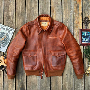 Chaquetas de cuero Hombres Otoño Estilo popular Hombres Chaqueta de cuero Venta al por mayor Moda Cool Zipper Pu Chaquetas de cuero para hombres - Product Image 3