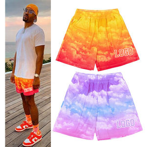 Shorts de sport en maille pour hommes en gros, logo personnalisé, service OEM vintage, séchage rapide, respirants, écologiques - Product Image 1