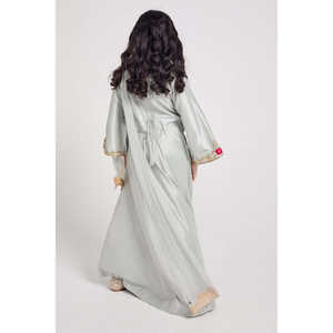 Junior Filles 3-Pièce Agrémentée Abaya Robe Iced Teal Filles Ensemble de Vêtements - Product Image 6