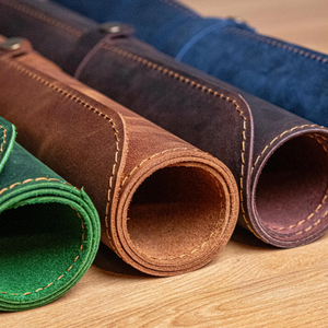 Personalized Genuine Leather Desk <b>Mat</b> Custom Size <b>Large</b> Desk Pad Green Office Writing <b>Mouse</b> Pad Protector Handmade Durable - Product Image 2