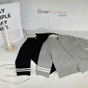 Haute qualité 2 pièces Prince o-cou gilet hiver Style nouveauté bébé garçons vêtements ensembles pour enfants âgés de 1 à 7 ans en gros - Product Image 6